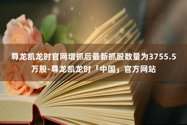 尊龙凯龙时官网增抓后最新抓股数量为3755.5万股-尊龙凯龙时「中国」官方网站