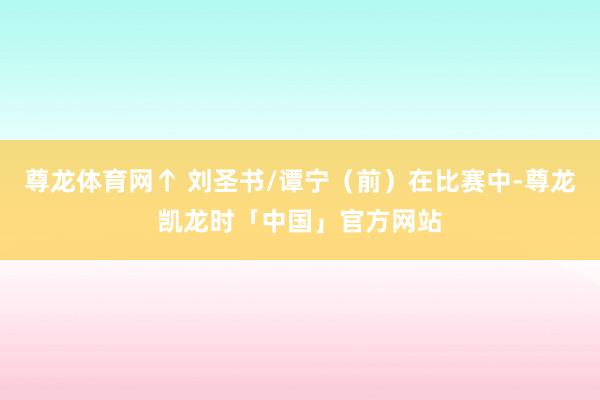 尊龙体育网↑ 刘圣书/谭宁（前）在比赛中-尊龙凯龙时「中国」官方网站